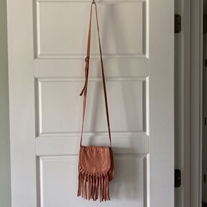 Day and Mood crossbody purse. Color Tan.